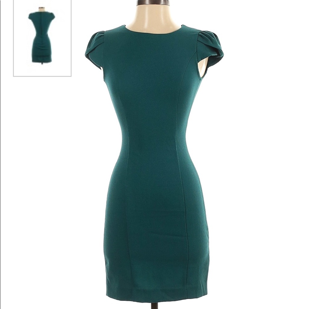 H&M dark green dress - Picture 3 of 9